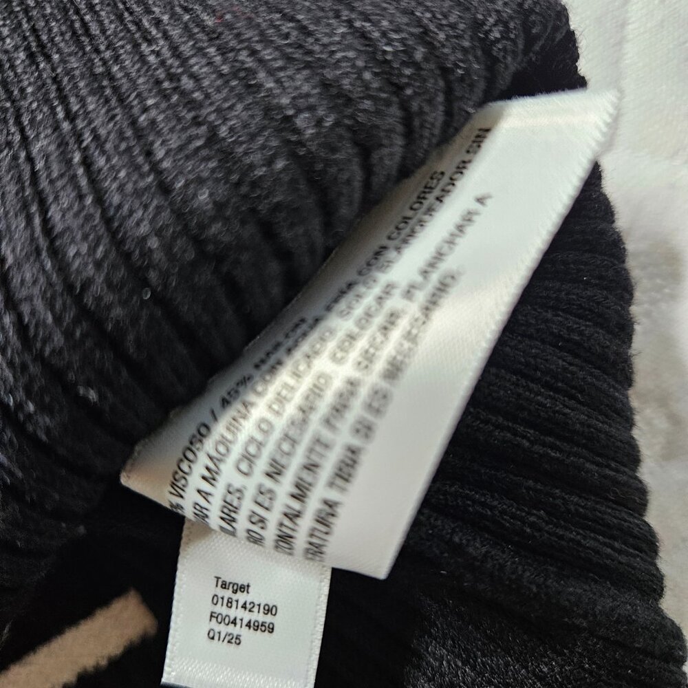 A New Day™ Women's Lady Jacket Cardigan - NWT, Size XS, Black/White Striped - Picture 7 of 9